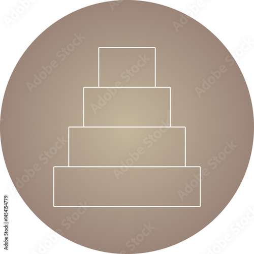 Stairs icon single vector illustration