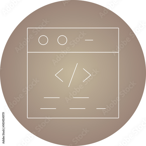 Web icon single vector illustration