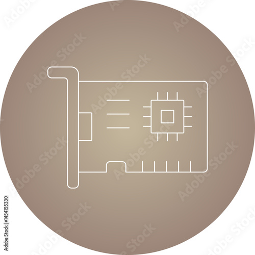 CPU icon single vector illustration