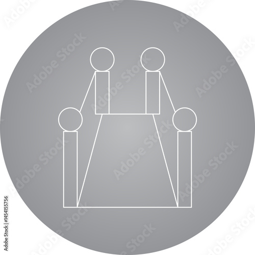 Path icon single vector illustration
