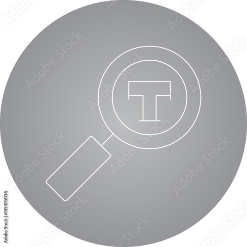 Search icon single vector illustration