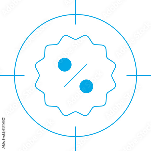 Target icon single vector illustration