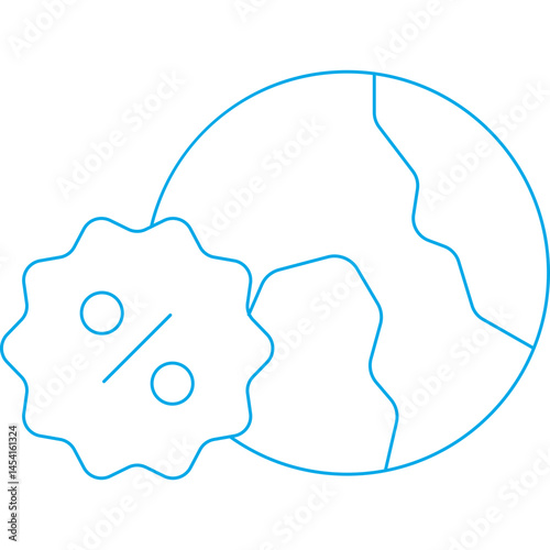 World icon single vector illustration