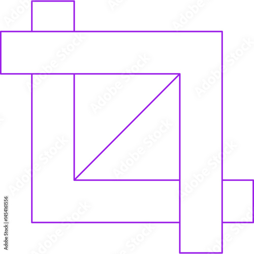 Crop icon single vector illustration