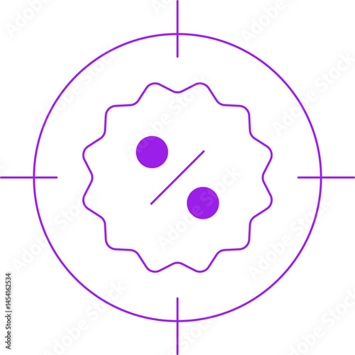 Target icon single vector illustration