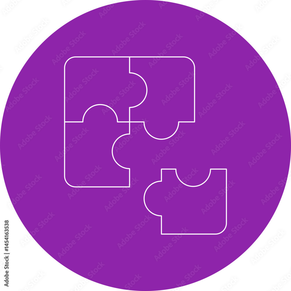 Puzzle icon single vector illustration Puzzle icon single vector illustration