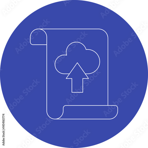 Upload icon single vector illustration