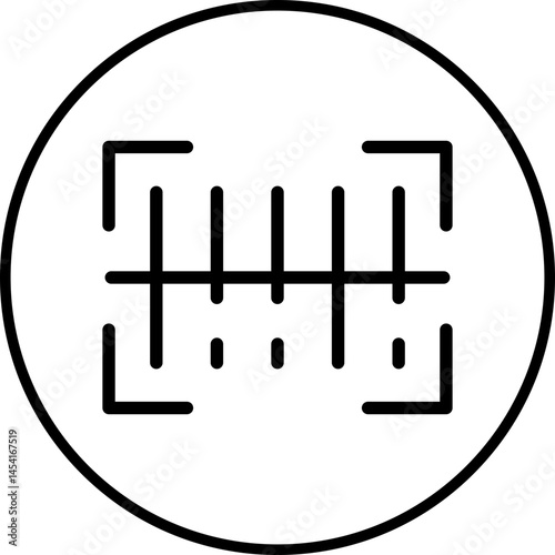 Bar code icon single vector illustration