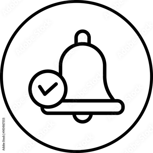 Bell single icon vector illustration