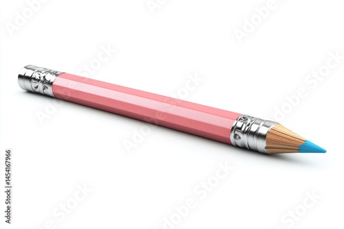 Pink pencil with light blue tip