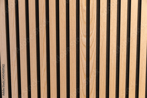 light oak acoustic panel wall background static