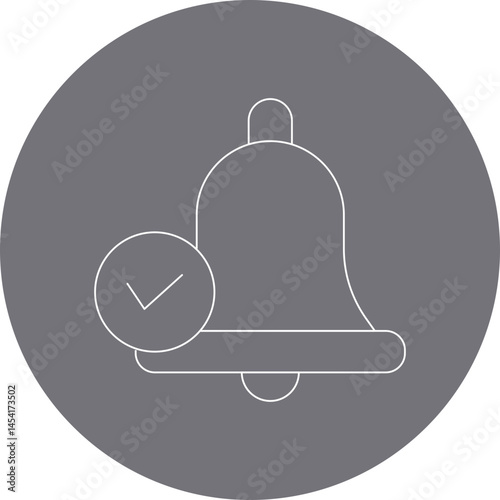 Bell single icon vector illustration