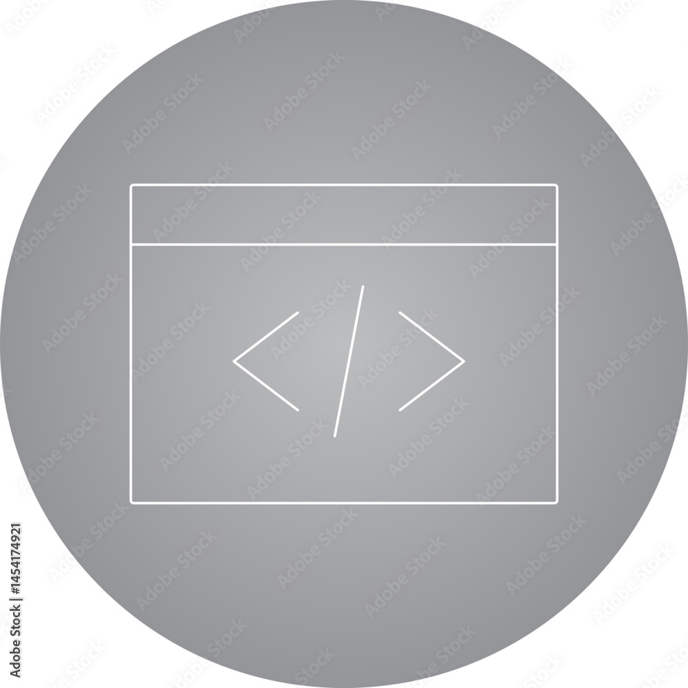 Coding icon single vector illustration Coding icon single vector illustration