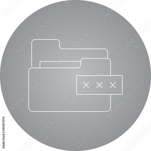 Files icon single vector illustration