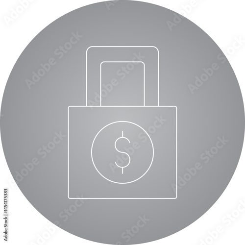 Lock icon single vector illustration