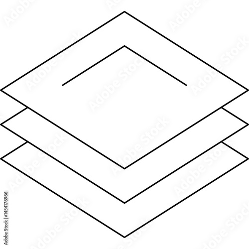 Layers icon single vector illustration