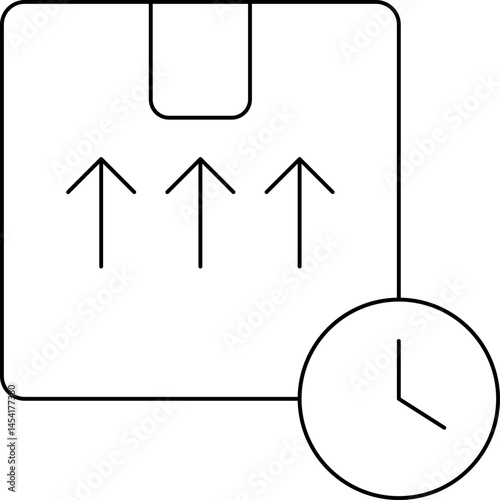 Time management icon single vector illustration