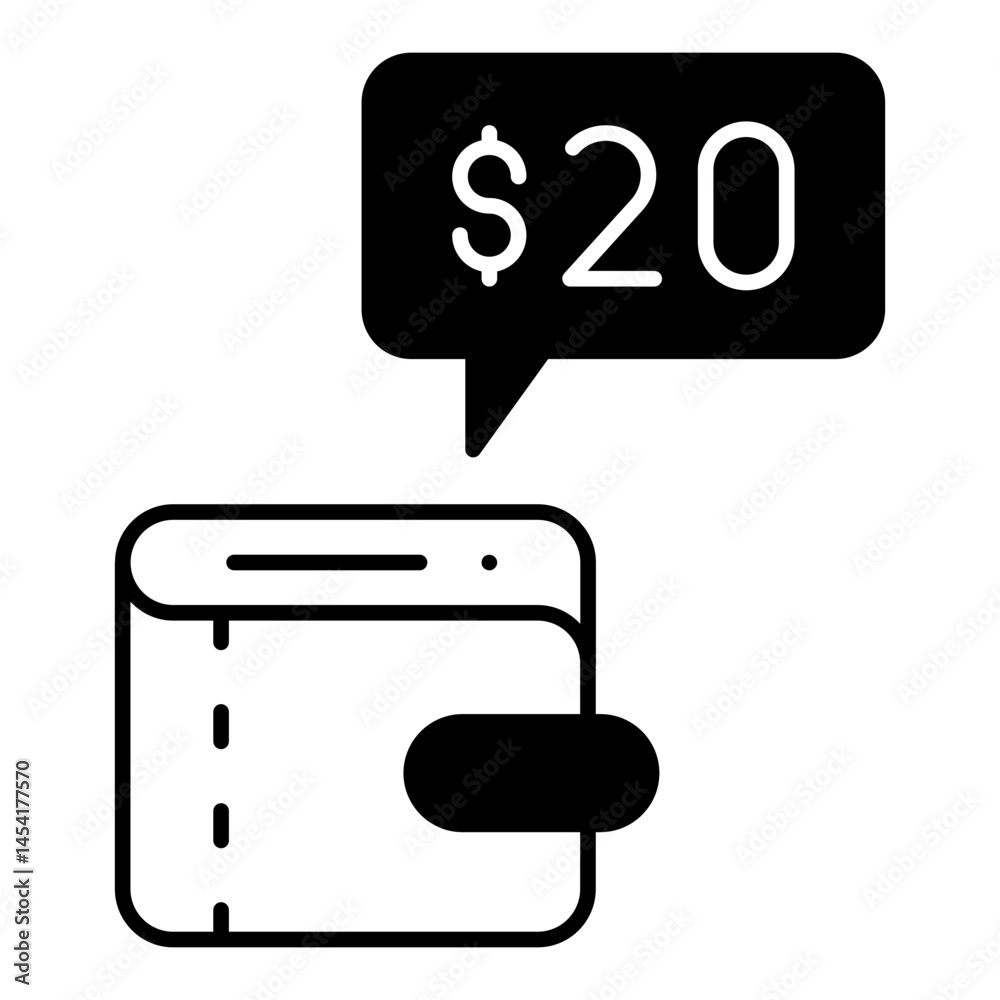 Fototapeta premium wallet-balance icon