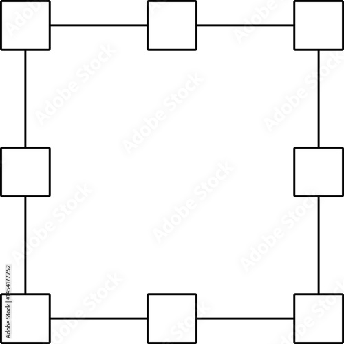 Bounding box icon single vector illustration