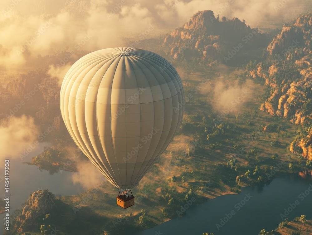 Airborne transport in a beautiful setting