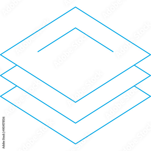 Layers icon single vector illustration