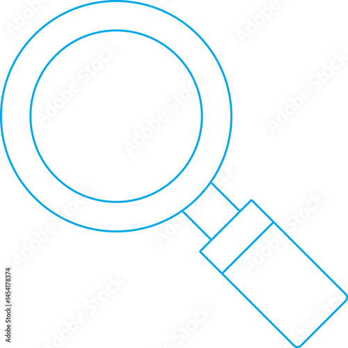 Search icon single vector illustration