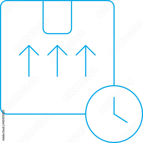 Time management single icon vector illustration