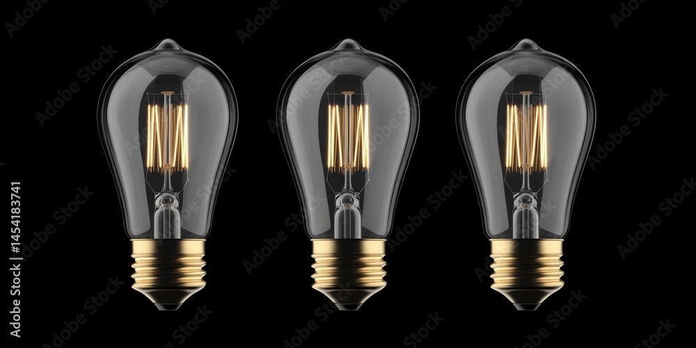 Collection of energy-efficient LED light bulbs. Environmentally friendly and bright illumination options.