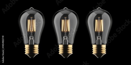 Obraz na płótnie Collection of energy-efficient LED light bulbs. Environmentally friendly and bright illumination options. w salonie