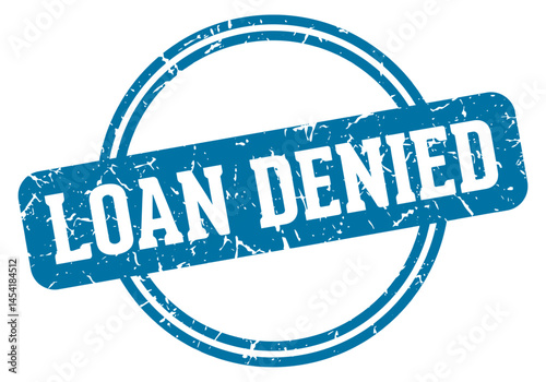 loan denied stamp