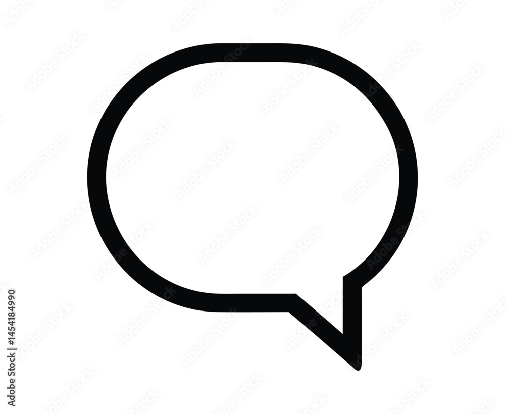 PrintSimple Black Speech Bubble Vector Graphic PrintSimple Black Speech Bubble Vector Graphic