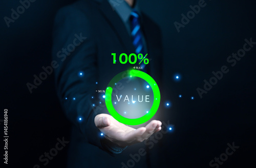 Value added concept Develop products to be effective for the success of the company Increase your sales and marketing advantage to attract customers' attention. and drive sales with the future	

