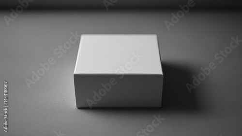 Obraz na płótnie A simple, clean 3D box illustration. Perfect for minimalist designs or abstract concepts. w salonie