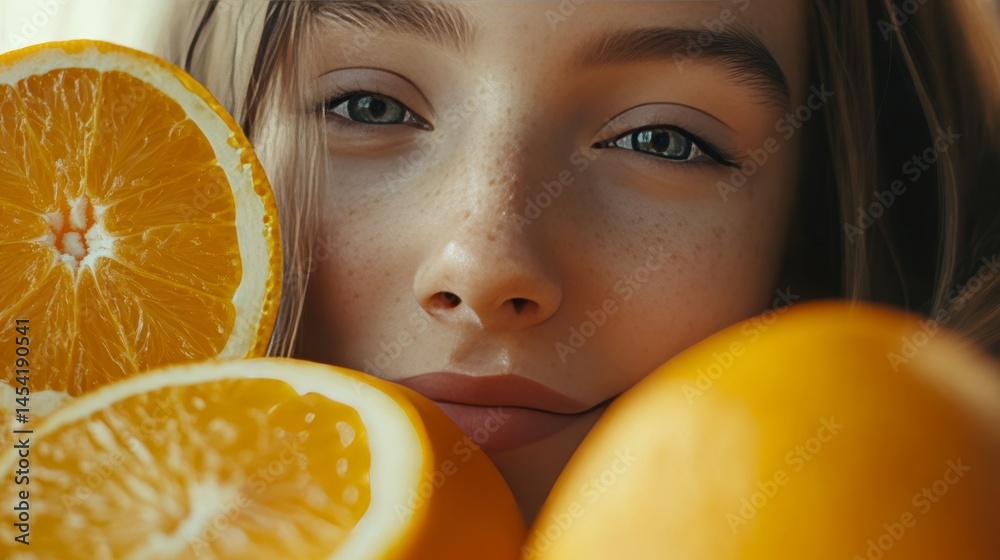 Vivid close-up of fresh oranges, emphasizing their vibrant color and textured skin.