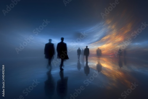 Modern artistic visions of angels in spiritual or surreal settings, ideal for editorial projects, book covers, spiritual content, emotional storytelling, or fine art decor.