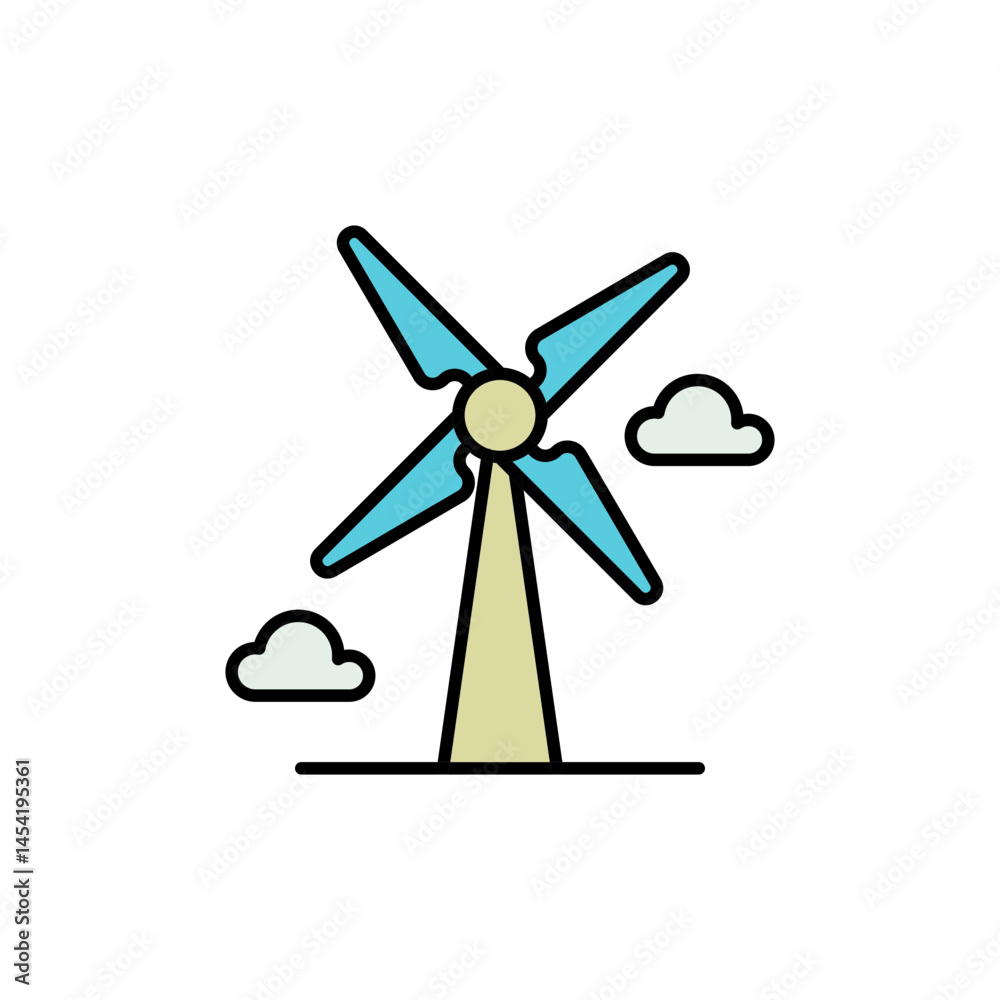 Wind Farm Cloud Sync with Energy Waves. Wind Farm Cloud Sync with Energy Waves.