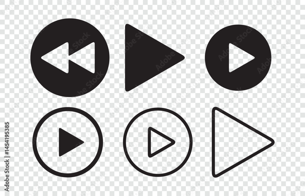 player interface icon. play button icon. Play and pause buttons icon set, ideal for media players. Vector illustration Eps 10 player interface icon. play button icon. Play and pause buttons icon set, ideal for media players. Vector illustration Eps 10