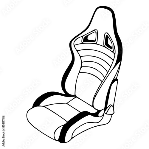vehicle seat outline drawing