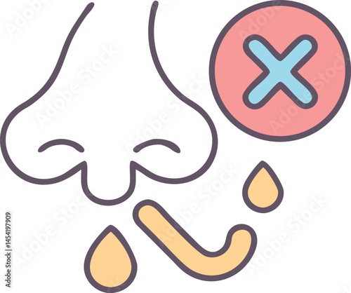 Loss of sense of smell icon