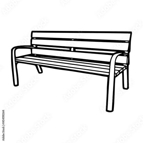 public bench vector design