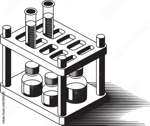 vector illustration of a factory with pipes