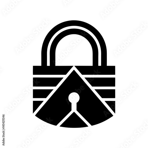 Classic Padlock Vector Illustration for Security and Safety