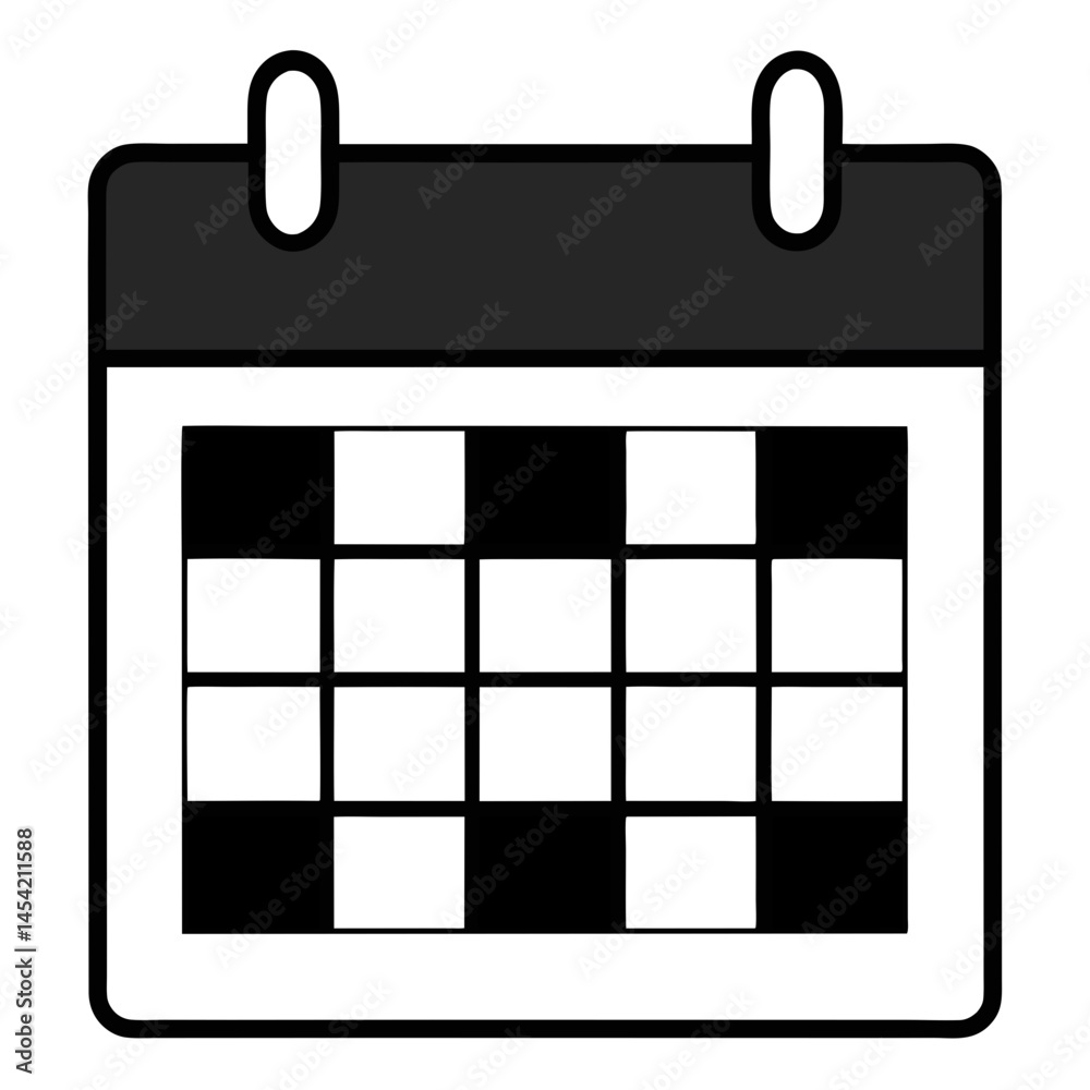 Calendar Grid Icon Vector Illustration for Scheduling, Planning, and Time Management Projects Calendar Grid Icon Vector Illustration for Scheduling, Planning, and Time Management Projects