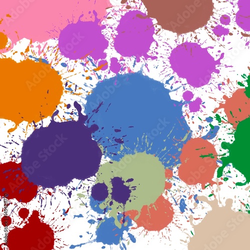 Abstract art expressing emotion and creativity through freeform paint splashes.