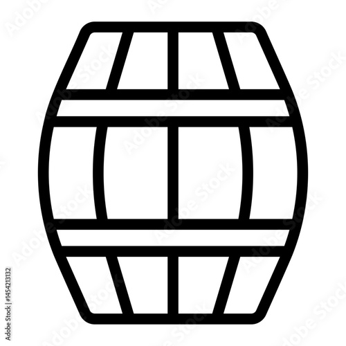barrel line icon