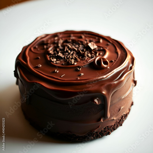 Finger millet chocalate cake. A Healthy Homemade Chocolate cake made with finger millet flour instead of all purpose flour, decorated with a generous drizzle of chocolate sauce and strawberries.