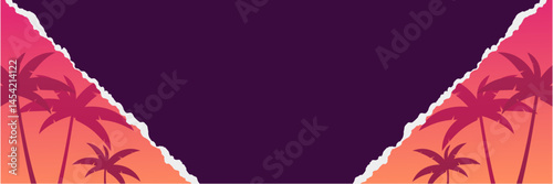 Banner design with a summer theme