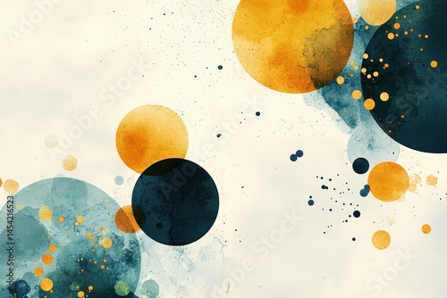 Modern watercolor backgrounds in green and yellow tones with organic and geometric forms, ideal for eco branding, packaging design, scrapbooking, or digital wellness projects.