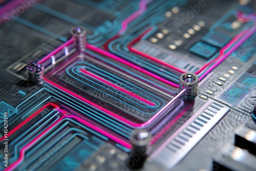 Intricate circuit board wit...