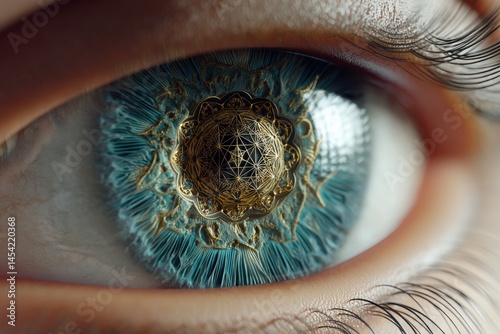 A close-up of an eye reveal...